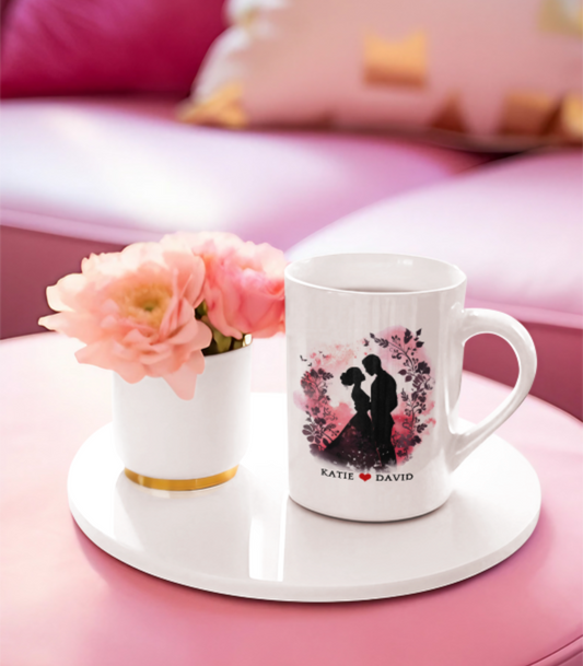 Romantic Couple Mug, Always Forever, Valentine's Gift, Couples, Boyfriend Girlfriend Love Present ,Anniversary Cup, Ceramic Mug 15oz